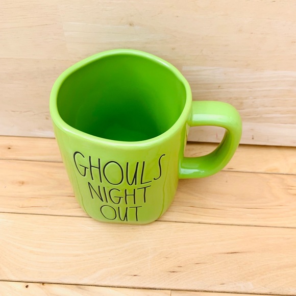 Rae Dunn green GHOUL’S NIGHT OUT mug - Picture 3 of 11